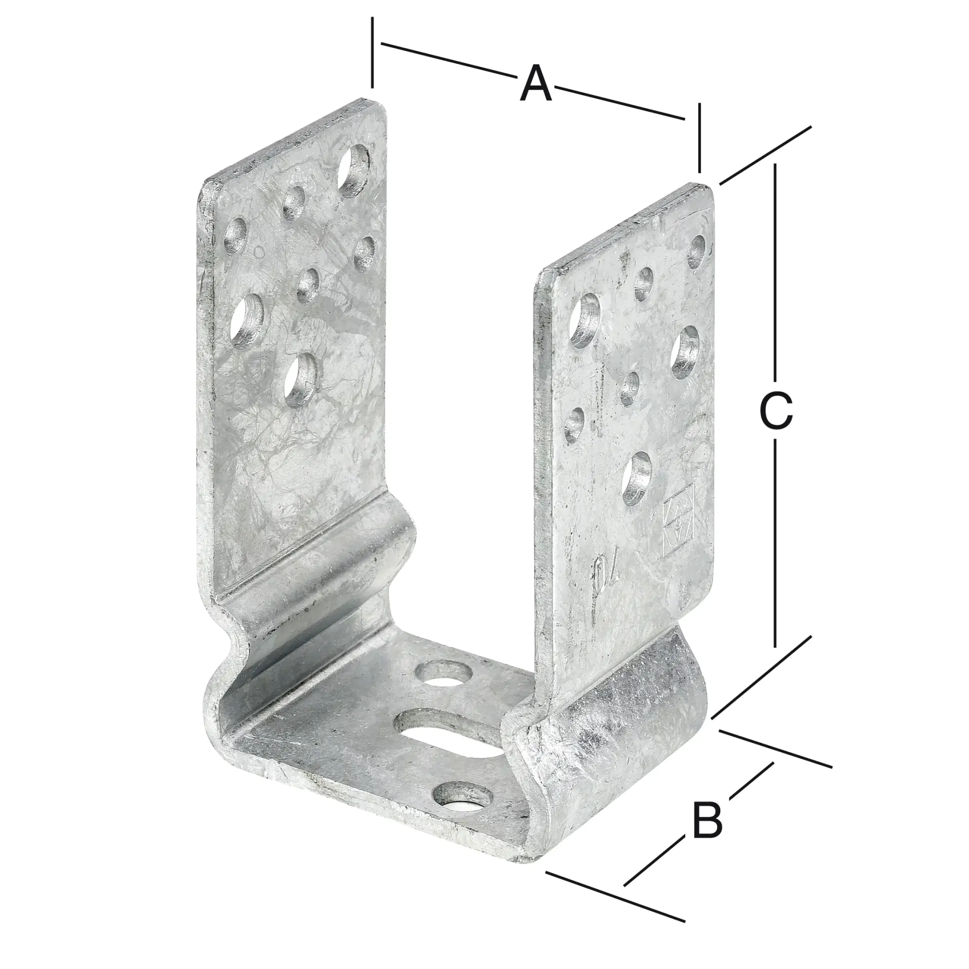Vormann Schwere Stützenschuhe feuerverzinkt 91 x 60 x 125 mm