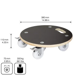 WAGNER Pflanzenroller Maxigrip rund Ø 38 cm Tragkraft bis max. 250 kg