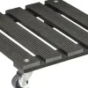 WAGNER Pflanzenroller WPC eckig 29 x 29 cm Tragkraft bis max. 80 kg