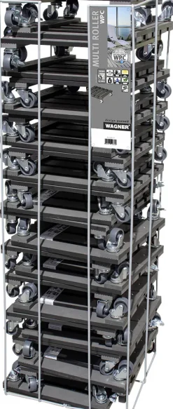 WAGNER Pflanzenroller WPC eckig 29 x 29 cm Tragkraft bis max. 80 kg