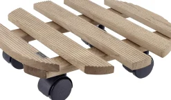 Wagner Pflanzenroller Country Holz Ø 30 cm braun
