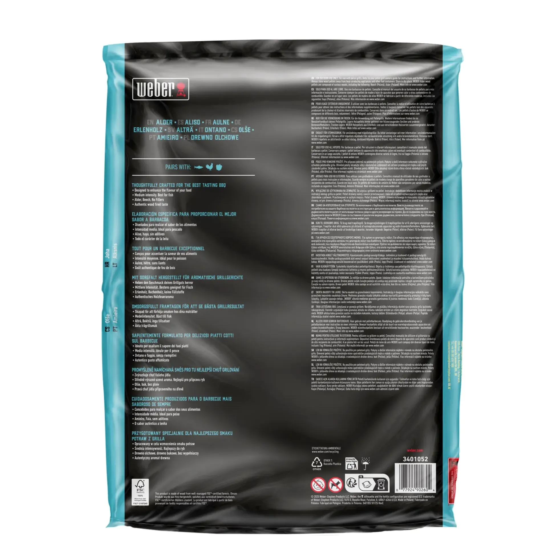 Weber Grill-Holzpellets SmokeFire Erle 8 kg