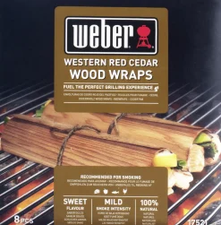 Weber Wood Wraps aus Zedernholz 8 Stück