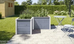 Weka Ergänzungssatz Hochbeet Modular , 21 mm, grau, 67 cm