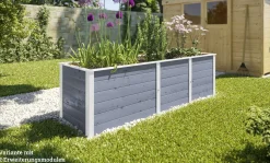 Weka Ergänzungssatz Hochbeet Modular , 21 mm, grau, 67 cm