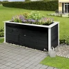 Weka Hochbeet 28 205 x 80 x 81 cm anthrazit mit Noppenbahn, Wühlmausschutz