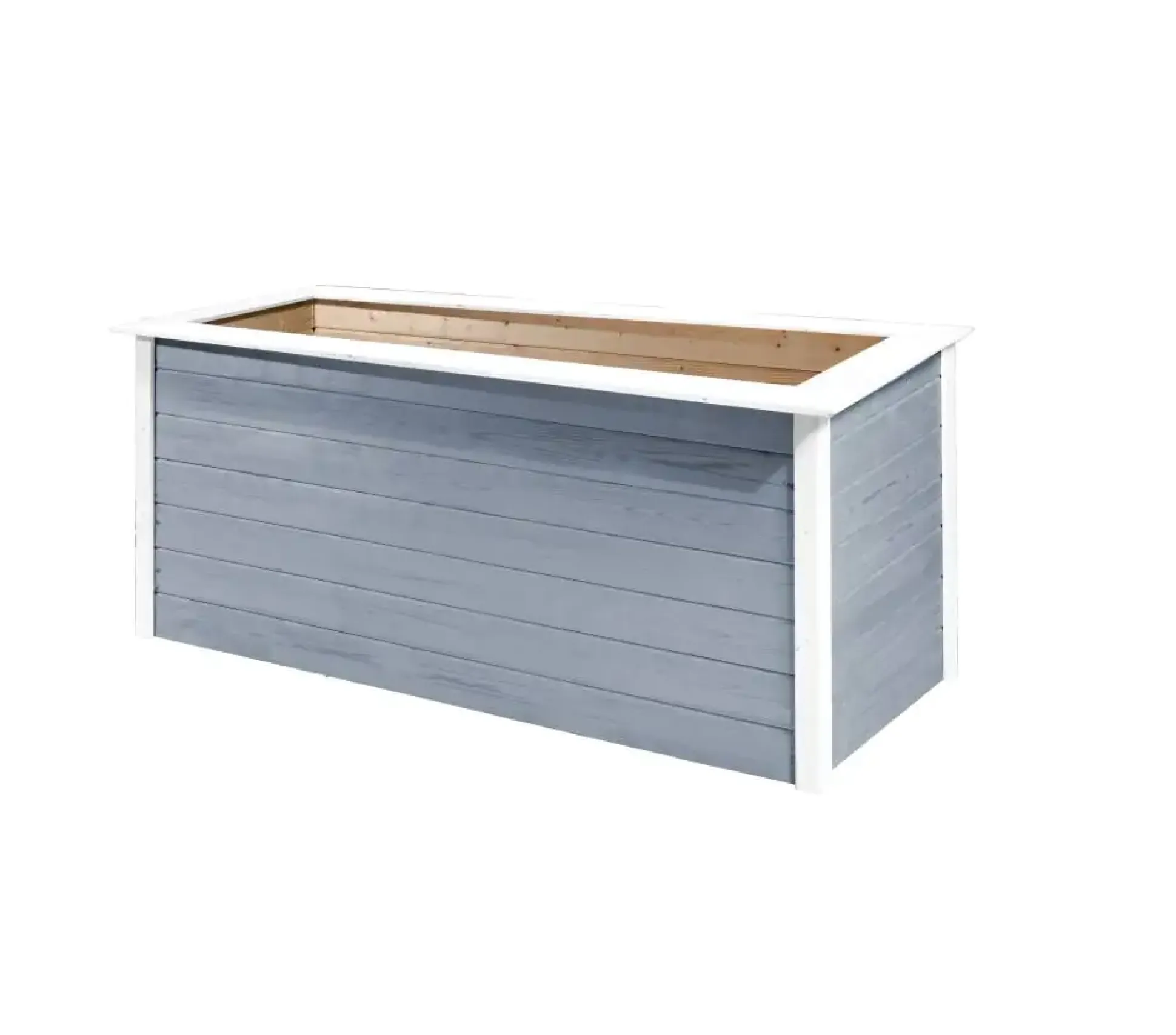 Weka Hochbeet 28 205 x 80 x 81 cm grau mit Noppenbahn, Wühlmausschutz