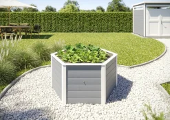Weka Hochbeet Element grau 143 x 143 x 68,5 cm