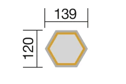 Weka Hochbeet Element grau 143 x 143 x 68,5 cm