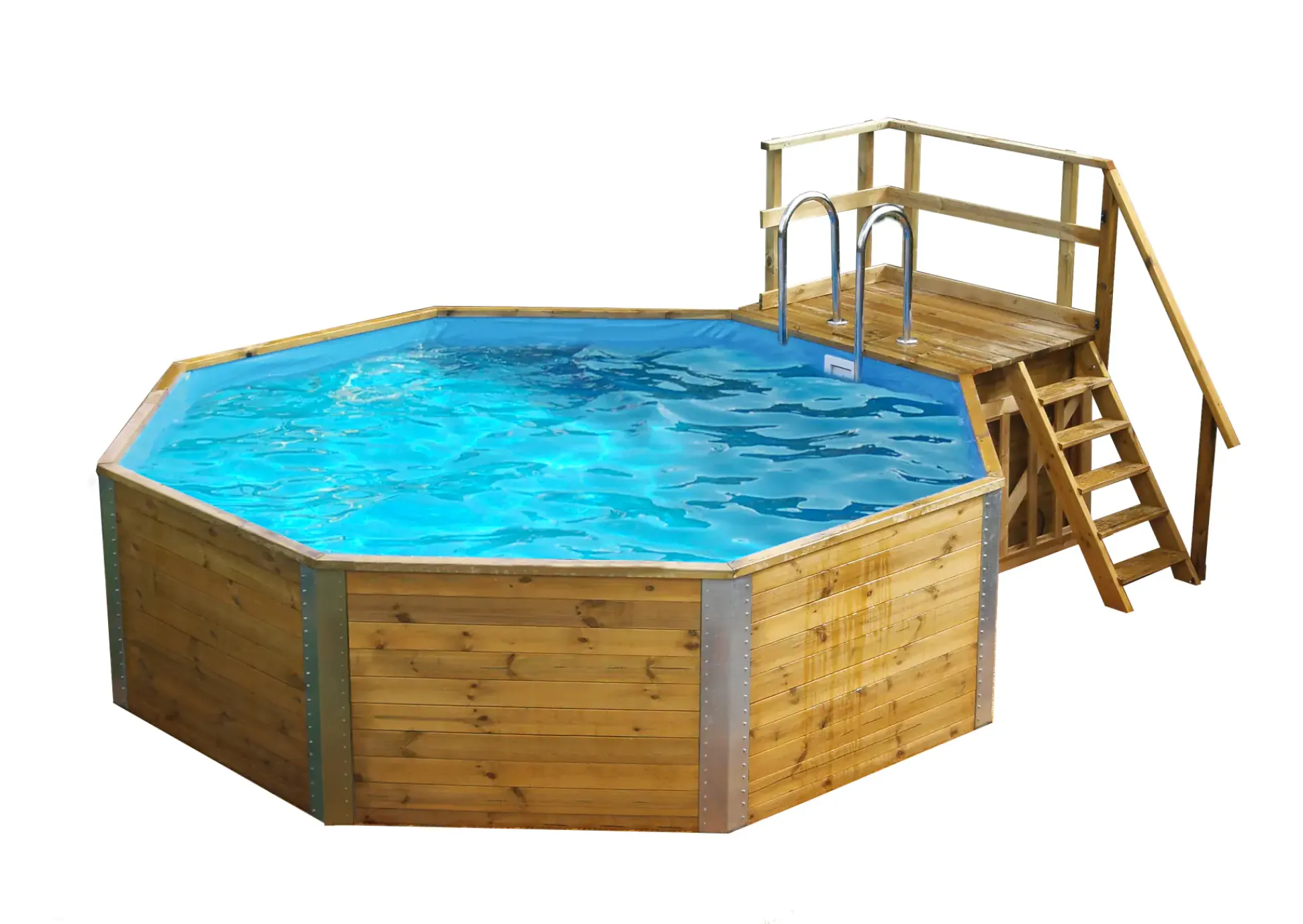 Weka Massivholzpool-Set Aruba Profi-Set 397 x 116 cm inkl. Sandfilteranlage