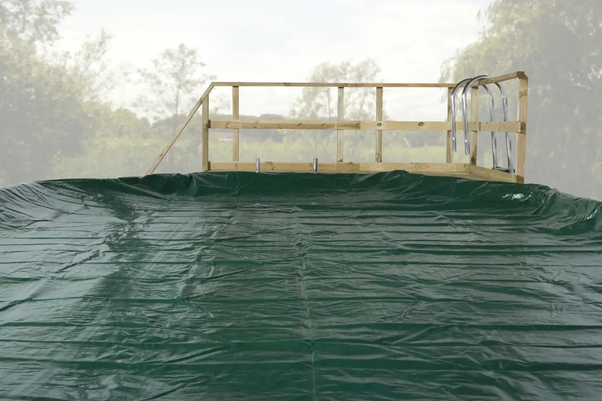 Weka Massivholzpool-Set Barbados 850 x 376 x 116 cm inkl. Sandfilteranlage