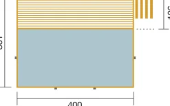 Weka Massivholzpool-Set Mosaik 595 Gr. 1 400 x 301 x 116 cm inkl. Sandfilteranlage