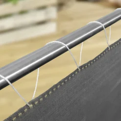 Windhager Balkonsichtschutz Sylt 0,9 x 5 m uni-grau