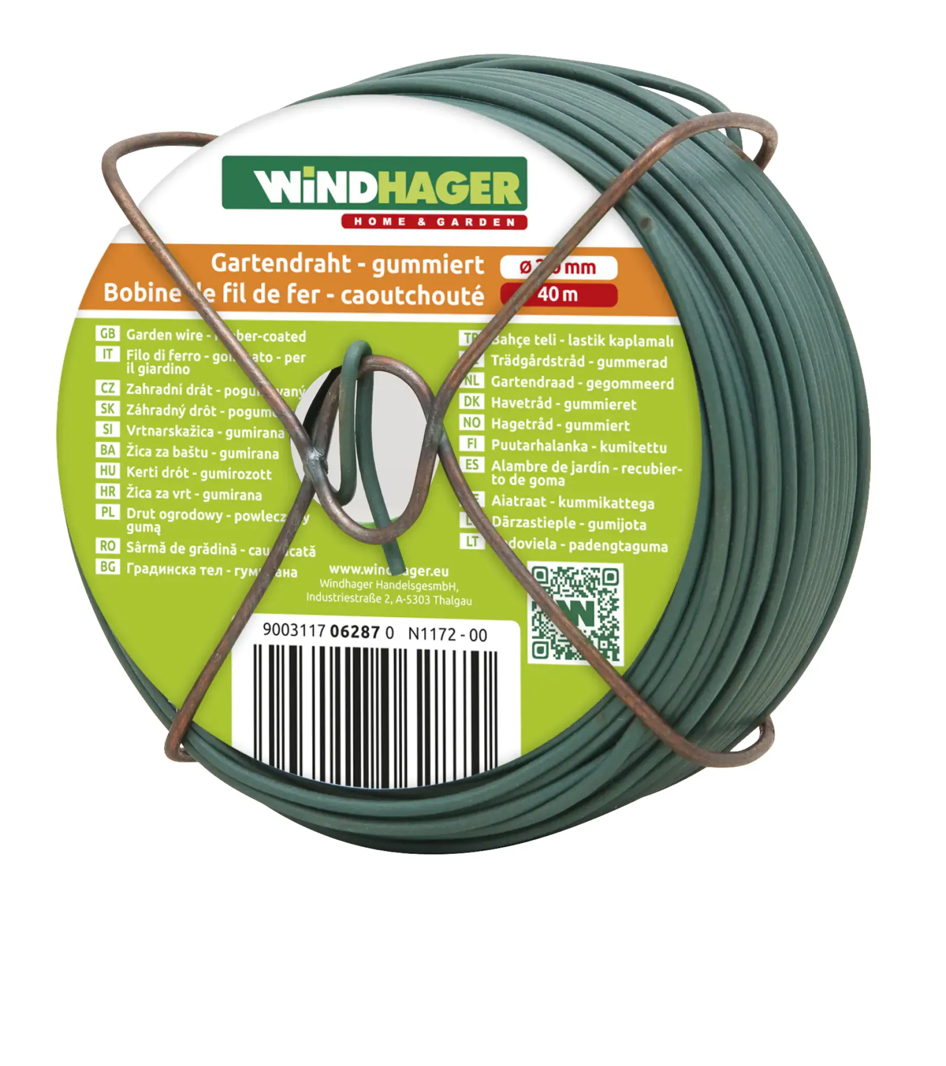 Windhager Gartendraht 40 m, grün