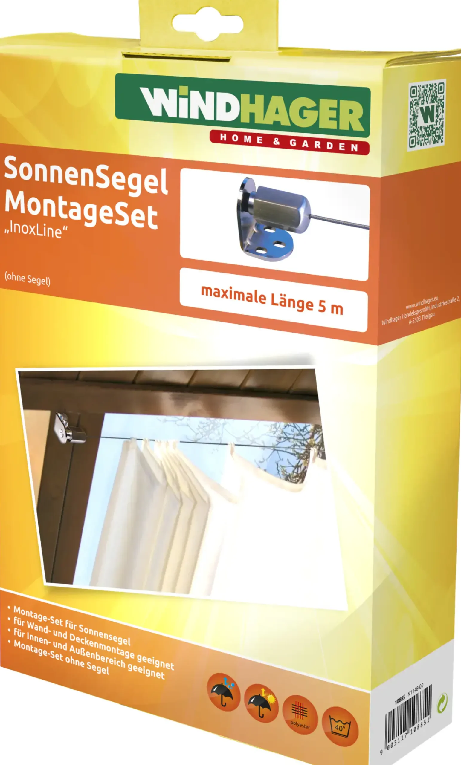 Windhager Montageset InoxLine Edelstahl
