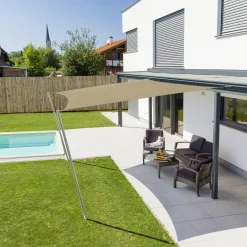 Windhager Sonnensegel Cannes taupe 4 x 4 m