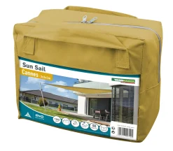 Windhager Sonnensegel Cannes gelb 3 x 3 x 3 m