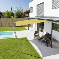 Windhager Sonnensegel Cannes gelb 3 x 3 m