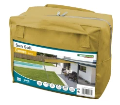 Windhager Sonnensegel Cannes gelb 4 x 4 m