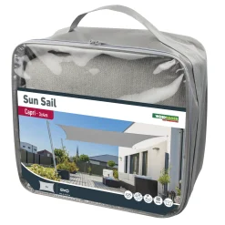 Windhager Sonnensegel Capri grau 3 x 4 m