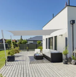 Windhager Sonnensegel Capri grau 4 x 5 m