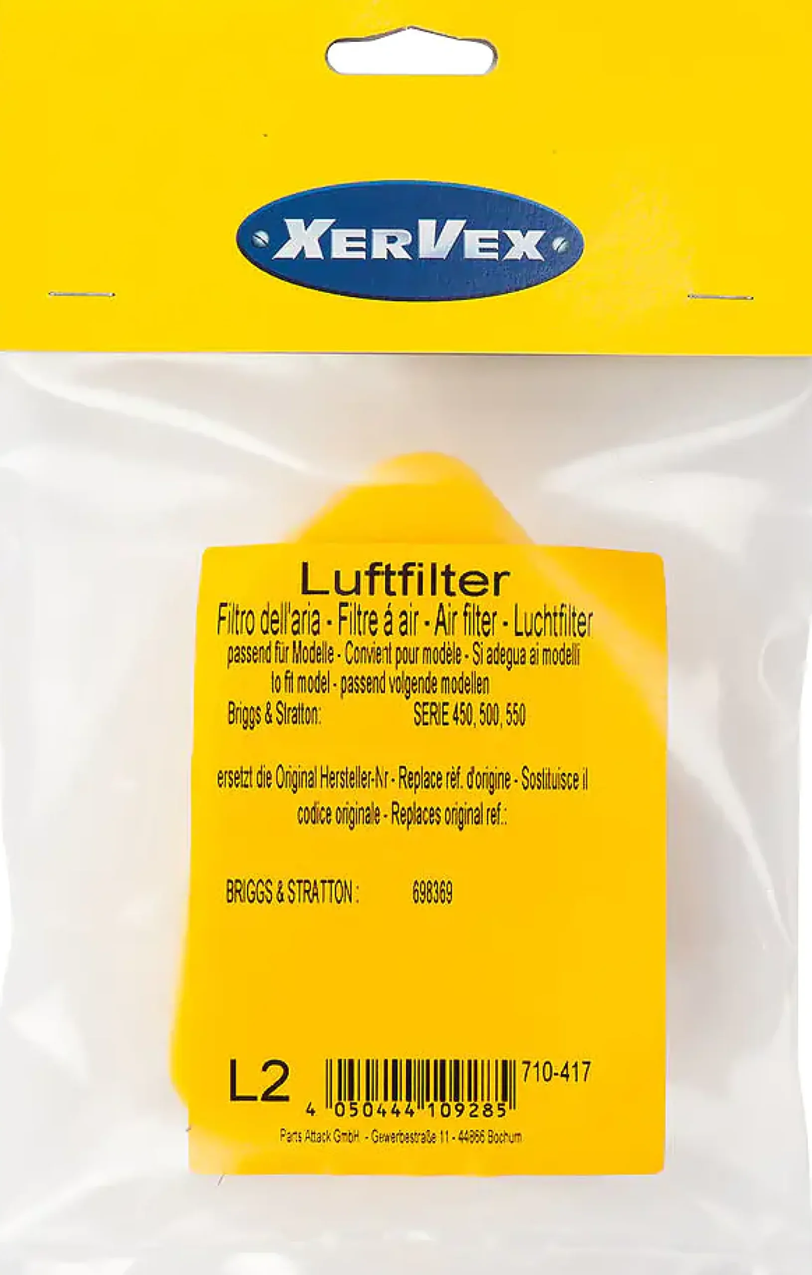 XerVex Luftfilter für Briggs & Stratton-Motoren